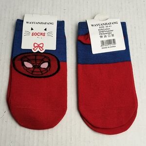 Inspired Sports Ankle Socks Kids Novelty Red/Blue